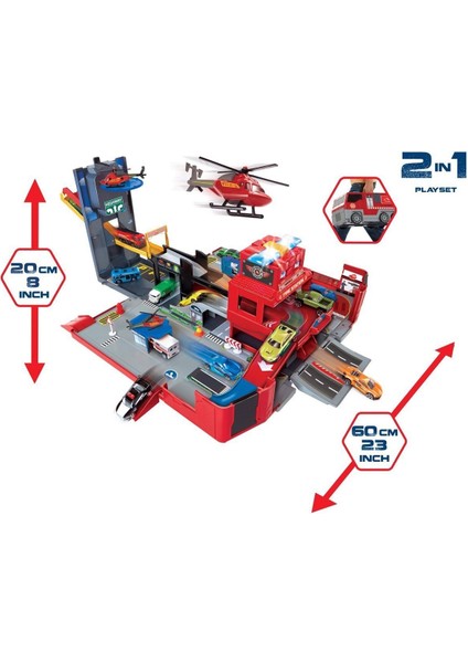 203719005 Dickie, Katlanır Itfaiye Aracı Oyun Seti 49CM Kız Erkek Çocuk Oyuncak Eğitici Oyuncaklar fiyatları