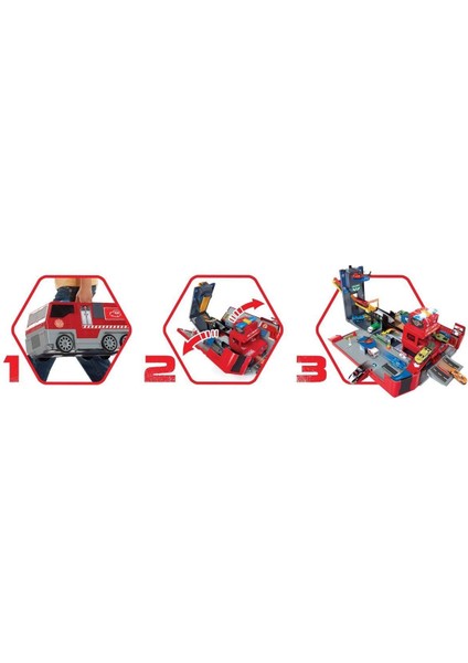 203719005 Dickie, Katlanır Itfaiye Aracı Oyun Seti 49CM Kız Erkek Çocuk Oyuncak Eğitici Oyuncaklar indirimleri