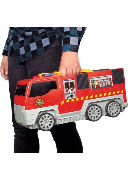 203719005 Dickie, Katlanır Itfaiye Aracı Oyun Seti 49CM Kız Erkek Çocuk Oyuncak Eğitici Oyuncaklar