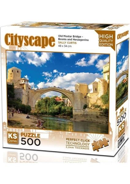 Ks Games Old Mostar Bridge Bosna-Hersek Puzzle 500 Parça Kız Erkek Çocuk Oyuncak Eğitici Oyuncaklar