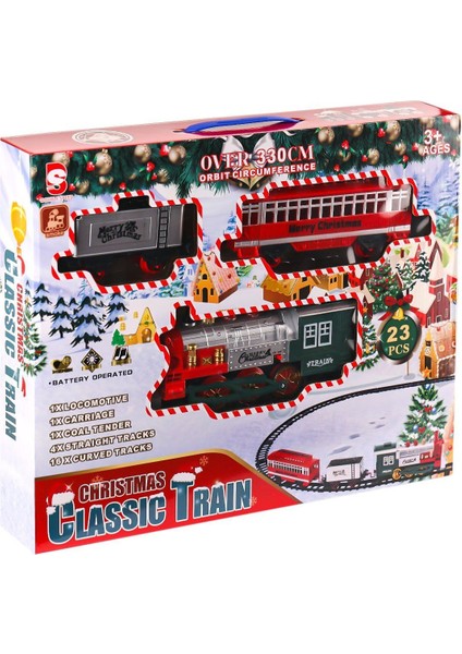 8513A Işıklı Dumanlı Yılbaşı Tren Seti Kız Erkek Çocuk Oyuncak Eğitici Oyuncaklar modelleri
