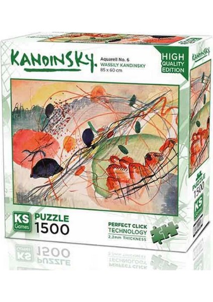 Ks Games Aquarell No 6 Puzzle 1500 Parça 22031 Kız Erkek Çocuk Oyuncak Eğitici Oyuncaklar