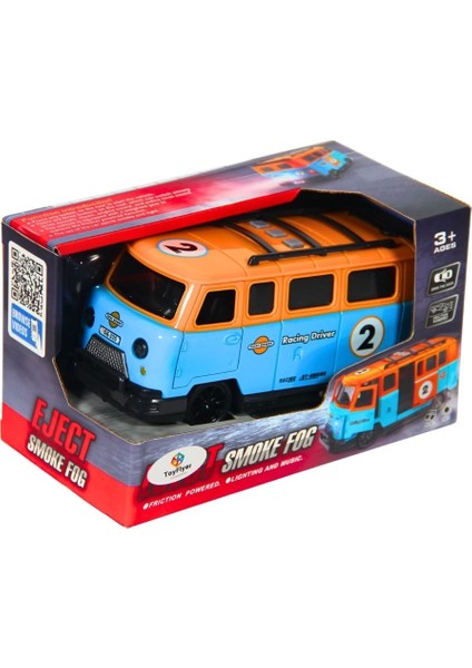 Işıklı Sesli Duman Çıkaran Sürtmeli Minibüs LDP-2A Kız Erkek Çocuk Oyuncak Eğitici Oyuncaklar