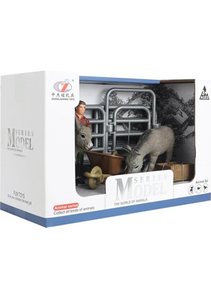 Model Hayvan Seti Eşek ve Sıpa Kız Erkek Çocuk Oyuncak Eğitici Oyuncaklar fiyatları