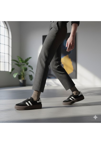 Siyah Sneakers Hakiki Deri Kadın Ayakkabı fırsatları