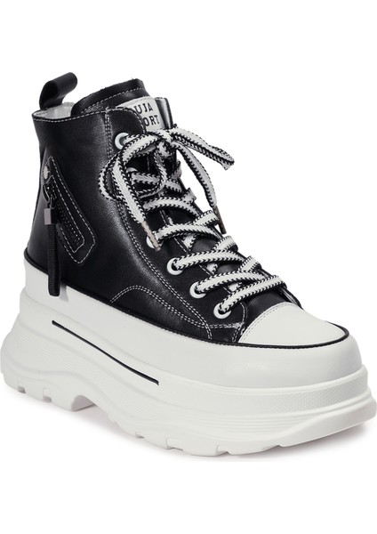 Siyah Sneakers Hakiki Deri Kadın Bot fiyatları