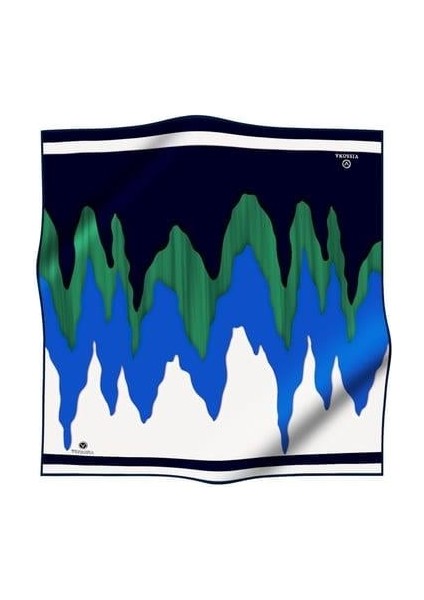 Tivil Ipek Eşarp 8365 - 34 - 0033 - 0035 Beyaz Mavi Soyut Desen fiyatları