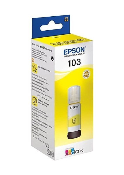 Epson T00S44A 103 Yellow Sarı Şişe Mürekkep