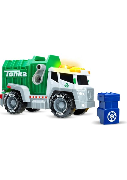 Tonka Sesli ve Işıklı Geri Dönüşüm Kamyonu S00006243 Kız Erkek Çocuk Oyuncak Eğitici Oyuncaklar