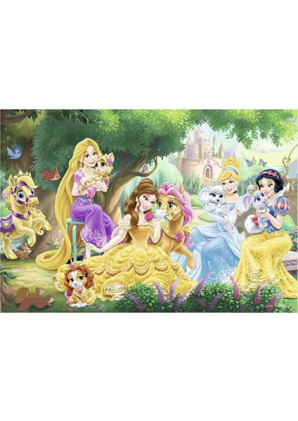 89529 Disney Palace Pets 2X24 Parça Ravensburger Puzzle Kız Erkek Çocuk Oyuncak Eğitici Oyuncaklar modelleri