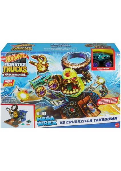 HPN71 Hot Wheels Monster Trucks Arenada Şampiyonluk Mücadelesi Oyun Seti Kız Erkek Çocuk Oyuncak Eği