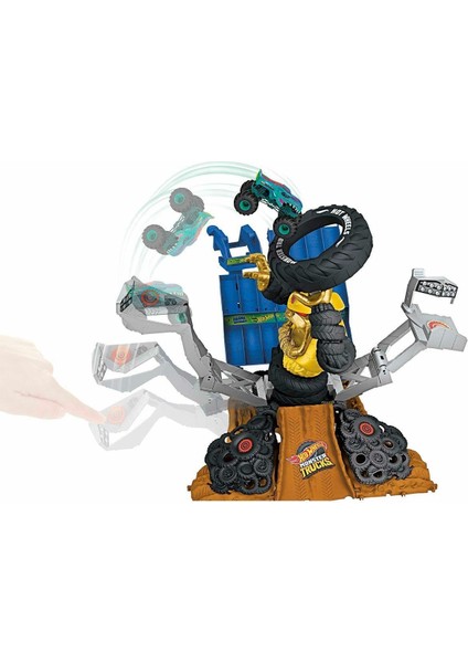 HPN71 Hot Wheels Monster Trucks Arenada Şampiyonluk Mücadelesi Oyun Seti Kız Erkek Çocuk Oyuncak Eği fırsatları