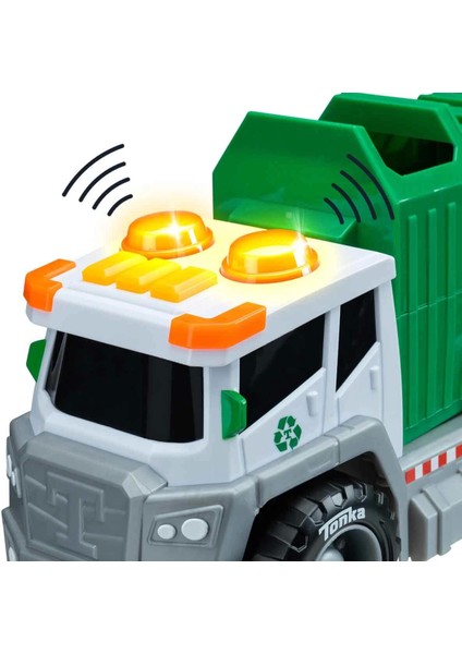 Tonka Sesli ve Işıklı Geri Dönüşüm Kamyonu S00006243 Kız Erkek Çocuk Oyuncak Eğitici Oyuncaklar