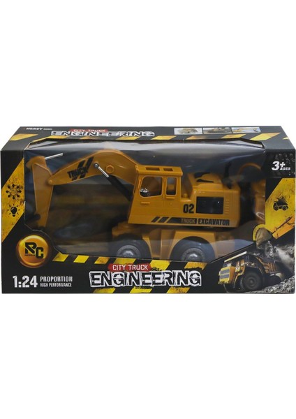 HT059 Kumandalı Şarjlı Iş Makinesi Kazıcı -Canem Oyuncak Kız Erkek Çocuk Oyuncak Eğitici Oyuncaklar