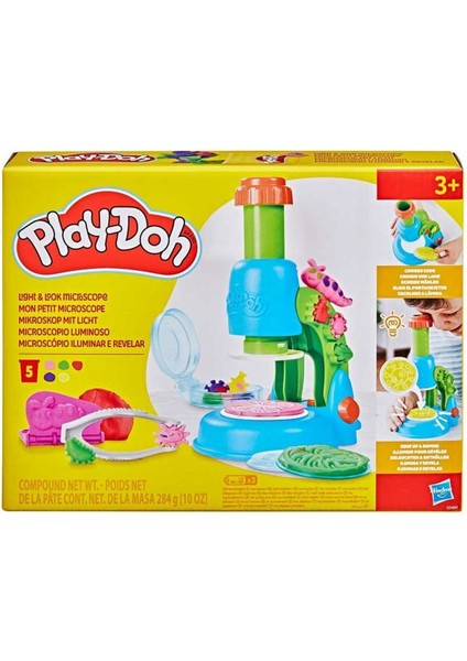 G0494 Play-Doh Işıklı Mikroskop Oyun Seti +3 Yaş Kız Erkek Çocuk Oyuncak Eğitici Oyuncaklar