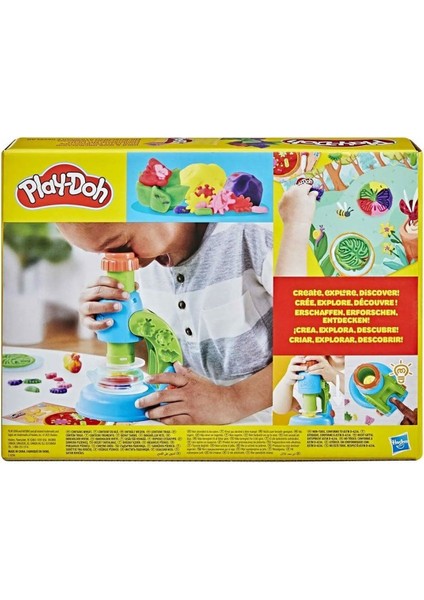 G0494 Play-Doh Işıklı Mikroskop Oyun Seti +3 Yaş Kız Erkek Çocuk Oyuncak Eğitici Oyuncaklar
