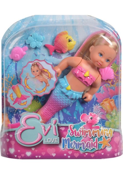 Evi Sevimli Denizkızı ve Balığı SMB-105733318 Kız Erkek Çocuk Oyuncak Eğitici Oyuncaklar