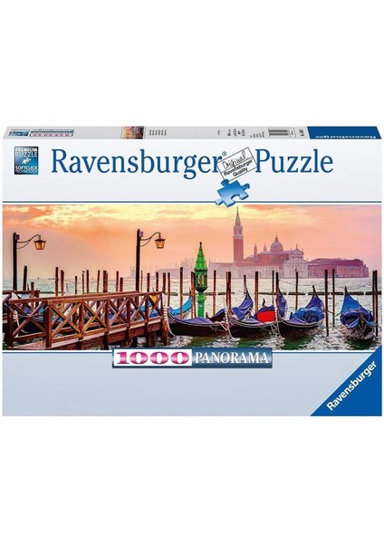 150823 Ravensburger, Gondollar, 1000 Parça Puzzle Kız Erkek Çocuk Oyuncak Eğitici Oyuncaklar