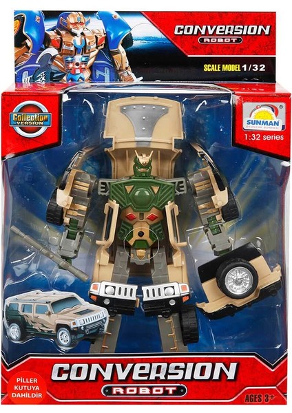 1:32 Sesli ve Işıklı Dönüşebilen Robot Kız Erkek Çocuk Oyuncak Eğitici Oyuncaklar indirimleri