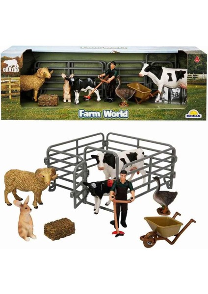 Wild Life Çitli Çiftlik Seti 1ADET Kız Erkek Çocuk Oyuncak Eğitici Oyuncaklar indirimleri