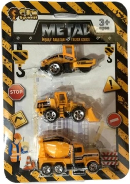 8849 Kartela 3 Lü Metal Iş Araçlar Kız Erkek Çocuk Oyuncak Eğitici Oyuncaklar
