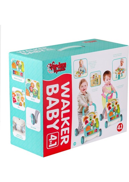 BIB-6017 Pianolu Yürüme Arkadaşı 4ın1 Kız Erkek Çocuk Oyuncak Eğitici Oyuncaklar fiyatları
