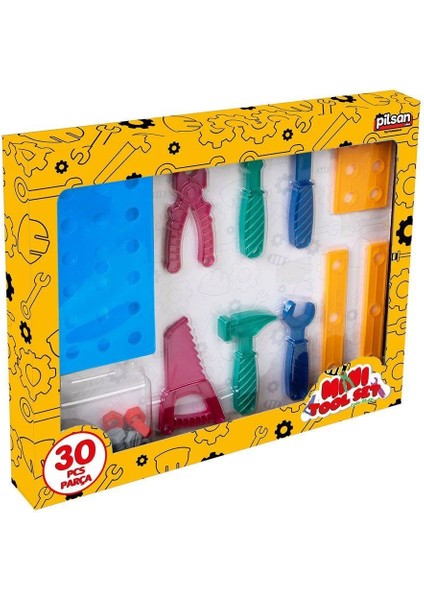 03 651 Mini Tamir Seti -Pilsan Oyuncak Kız Erkek Çocuk Oyuncak Eğitici Oyuncaklar