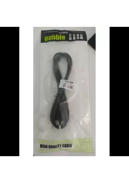 Gabble GAB-PPK115 Siyah( 1.5 Metre ) 1mm Kasa Power Kablosu