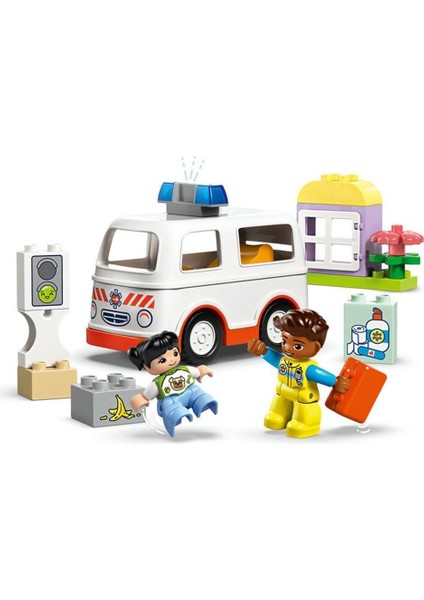 10447 LEGO Duplo Ambulans ve Sürücü 19 Parça +2 Yaş Kız Erkek Çocuk Oyuncak Eğitici Oyuncaklar modelleri