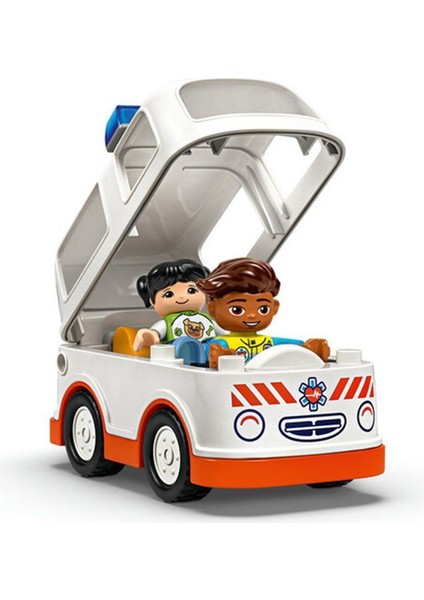 10447 LEGO Duplo Ambulans ve Sürücü 19 Parça +2 Yaş Kız Erkek Çocuk Oyuncak Eğitici Oyuncaklar fırsatları