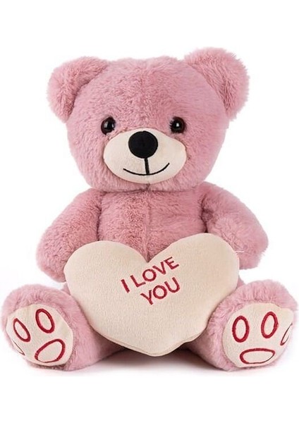 4233 Oturan Ayı Pembe Kız Erkek Çocuk Oyuncak Eğitici Oyuncaklar