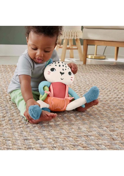 Fisher Price Eğlenceli Dostum Kar Leoparı Peluş HKD64 Kız Erkek Çocuk Oyuncak Eğitici Oyuncaklar fırsatları