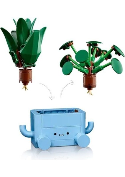 10349 LEGO Botanicals Mutlu Bitkiler 217 Parça +9 Yaş Kız Erkek Çocuk Oyuncak Eğitici Oyuncaklar modelleri