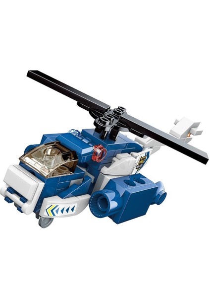 KP-41104 Keepley Polis Araçları Blok Seti -Vagon Life Kız Erkek Çocuk Oyuncak Eğitici Oyuncaklar