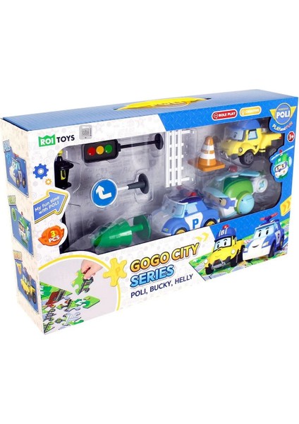 Robocar Poli Gogo City Series Oyun Seti Kız Erkek Çocuk Oyuncak Eğitici Oyuncaklar