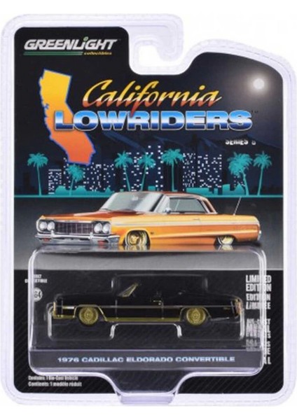 Greenlight 1/64 California Lowriders Series 6- 1976 Cadillac Eldorado Convertible Kız Erkek Çocuk Oy fiyatları