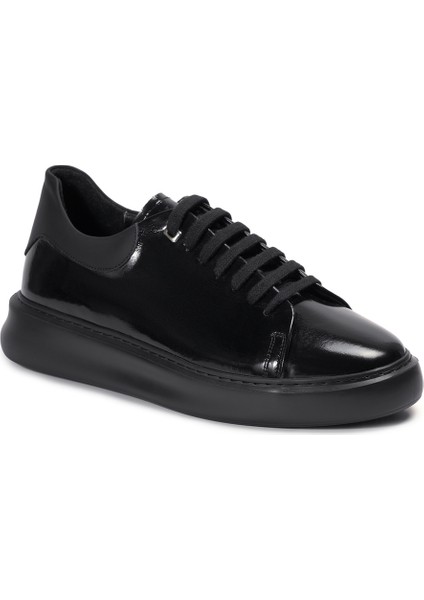 Siyah Sneakers Rugan Deri Erkek Ayakkabı fiyatları