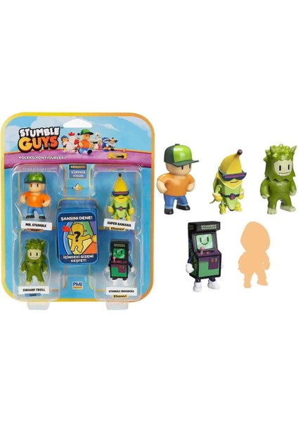 Pmı SG2240 Stumble Guys Figür Seti 5li -Necotoys Kız Erkek Çocuk Oyuncak Eğitici Oyuncaklar