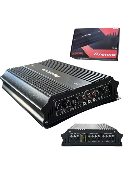 Premıo Pr-38 Oto Anfi Stereo 4200 Watt 4 Kanal