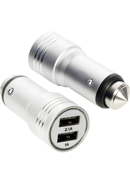 WB-105 Araç Çakmak Fişi Metal 2xusb 12V/24V