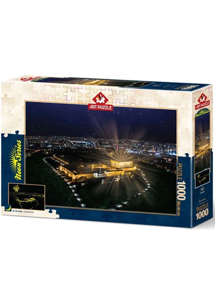 5237 Anıtkabir 1000 Parça Neon - Art Puzzle Kız Erkek Çocuk Oyuncak Eğitici Oyuncaklar