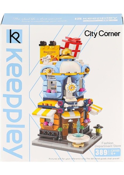 KP0105 Keeppley City Corner Department Store Blok Seti 389 Parça Kız Erkek Çocuk Oyuncak Eğitici Oyu