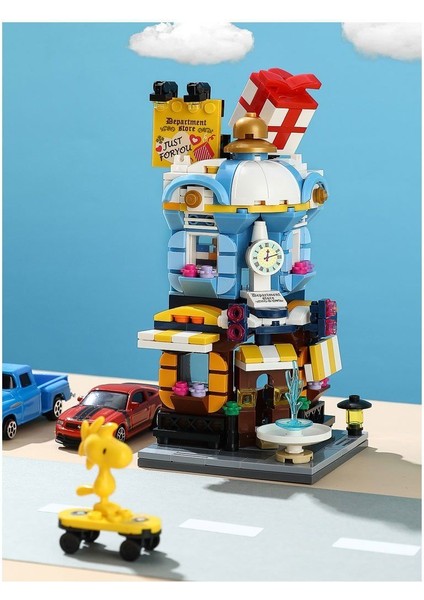 KP0105 Keeppley City Corner Department Store Blok Seti 389 Parça Kız Erkek Çocuk Oyuncak Eğitici Oyu modelleri