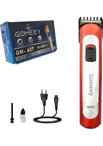 GM-607 Saç Sakal Tıraş Makinesi Mini Şarjlı Professional