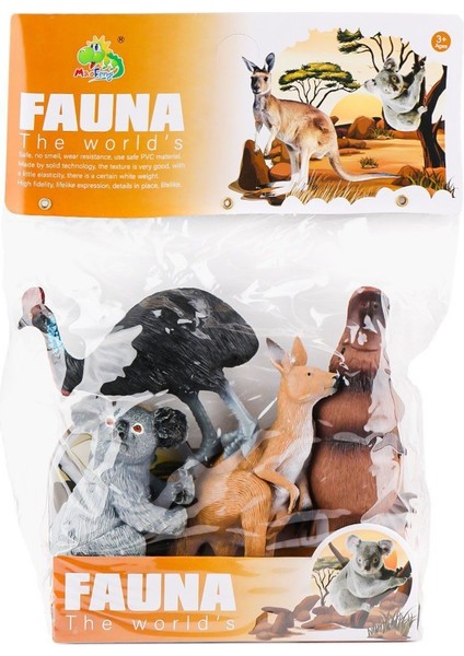 AZ7-007 Pvc Vahşi Hayvan Seti 4lü -Kidmar Oyuncak Kız Erkek Çocuk Oyuncak Eğitici Oyuncaklar