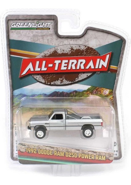 Greenlight 1/64 All-Terrain Series 16- 1992 Dodge Ram D250 Power Ram Kız Erkek Çocuk Oyuncak Eğitici modelleri