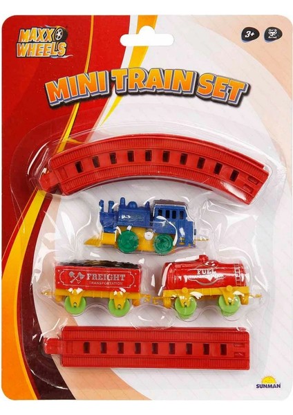 Maxx Wheels Mini Tren Seti 11 Parça Kız Erkek Çocuk Oyuncak Eğitici Oyuncaklar