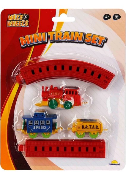 Maxx Wheels Mini Tren Seti 11 Parça Kız Erkek Çocuk Oyuncak Eğitici Oyuncaklar