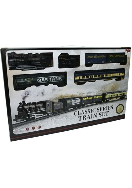 Işıklı ve Sesli 33 Pcs Classic Tren -Vrd Kız Erkek Çocuk Oyuncak Eğitici Oyuncaklar