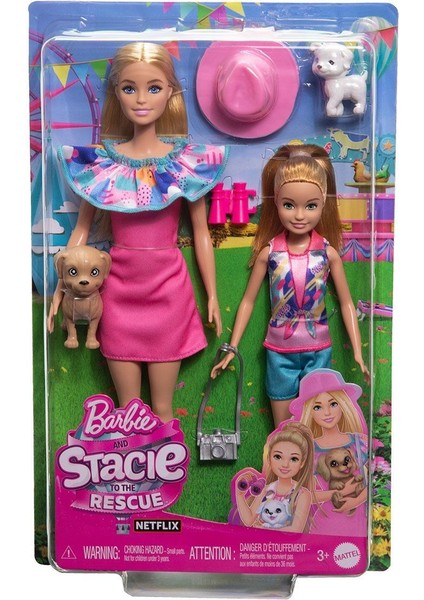 HRM09 Barbie ve Stacie Kız Kardeşler Ikili Set - Barbie & Stacie To The Rescue Kız Erkek Çocuk Oyunc